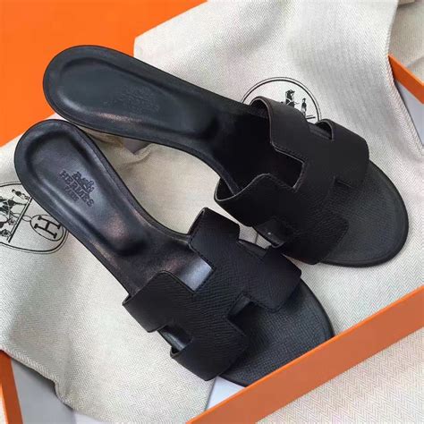 hermes black heel|hermes oasis sandals.